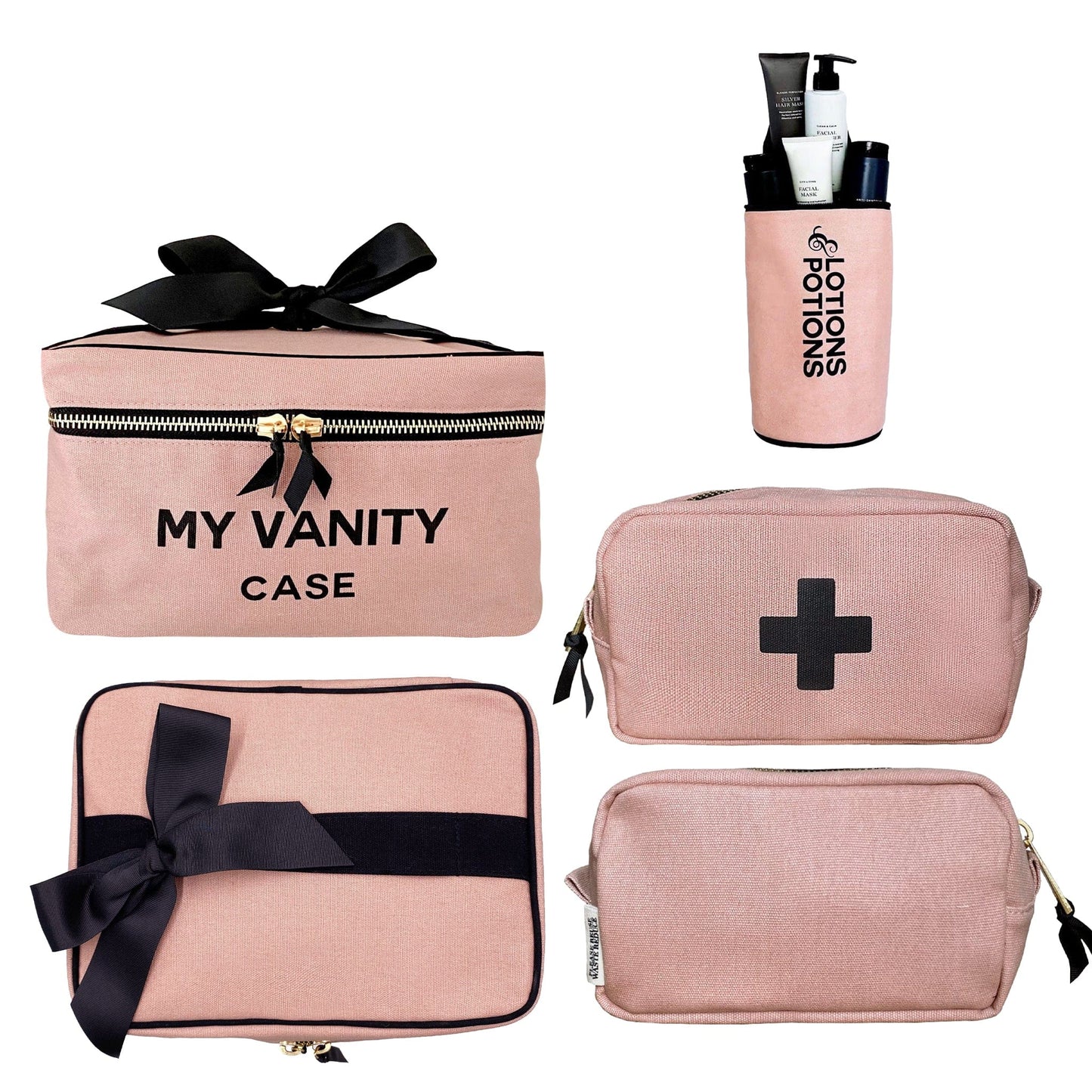 Beauty Gift Set Deal 3-Pack, Pink/Blush | Bag-all