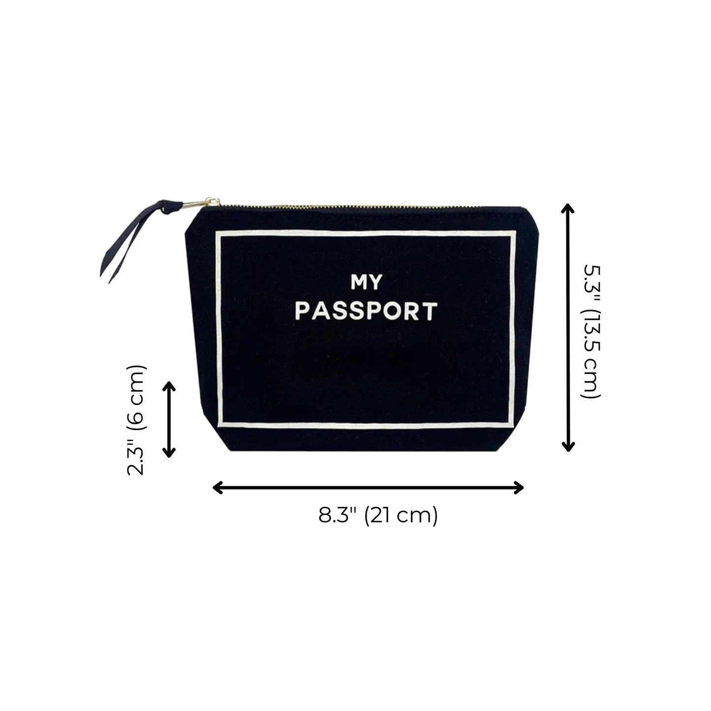 Passport Pouch, Black | Bag-all