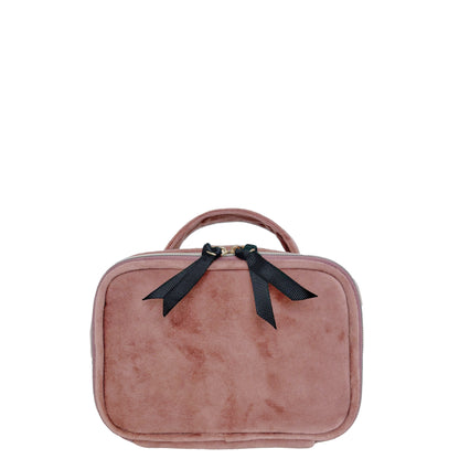 Small Beauty Box, Pink Velvet | Bag-all