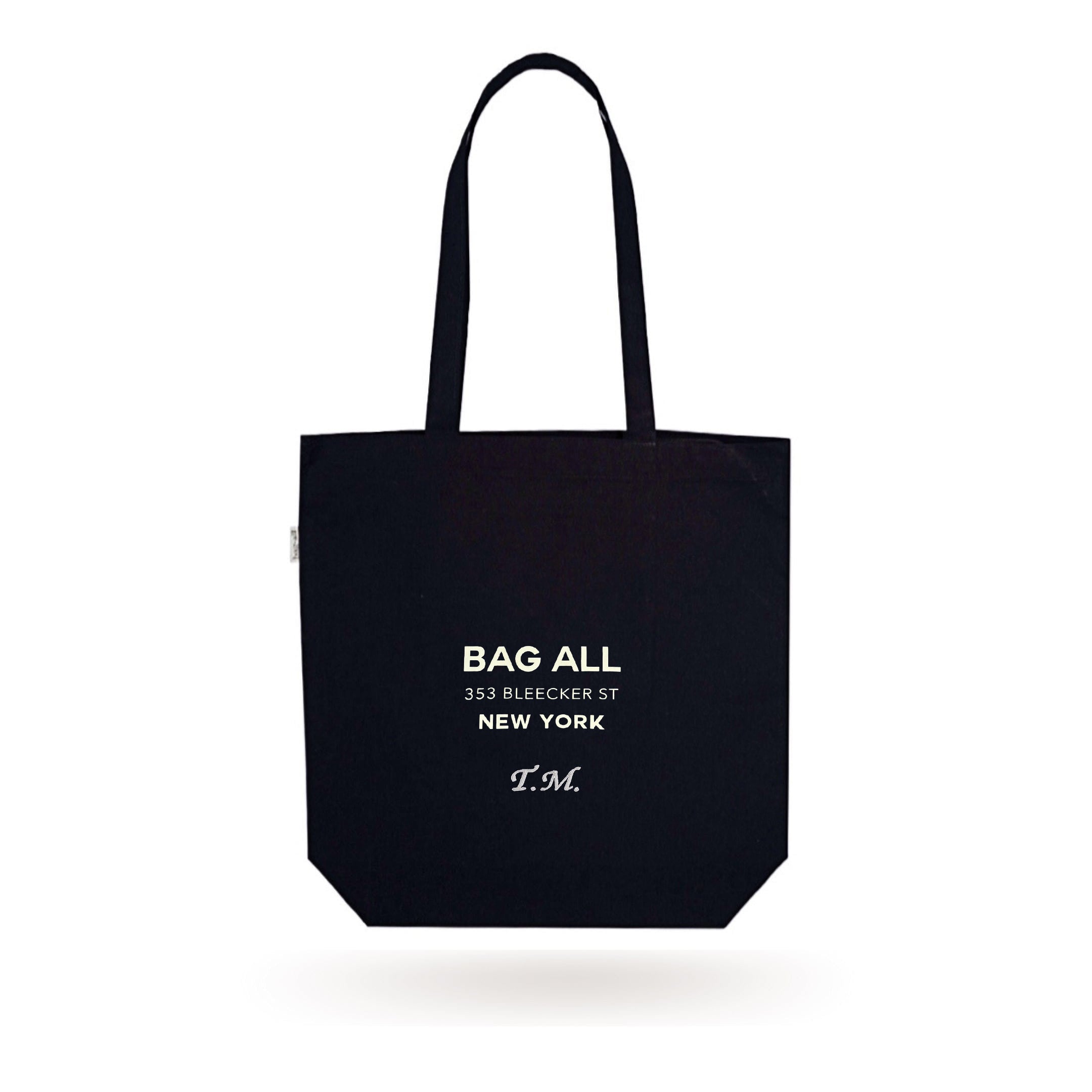 Bag all Classic Black New York City Tote Bag with Zipper