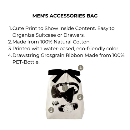 Men's Accessories Bag, Cream | Bag-all