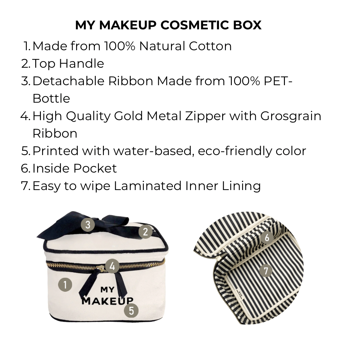 My Makeup Cosmetic Box, Cream | Bag-all