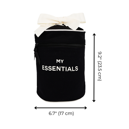 Large Round My Essentials Case, Black | Bag-all