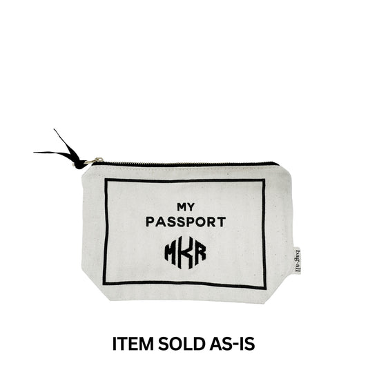 SALES BIN - Passport Pouch, Cream