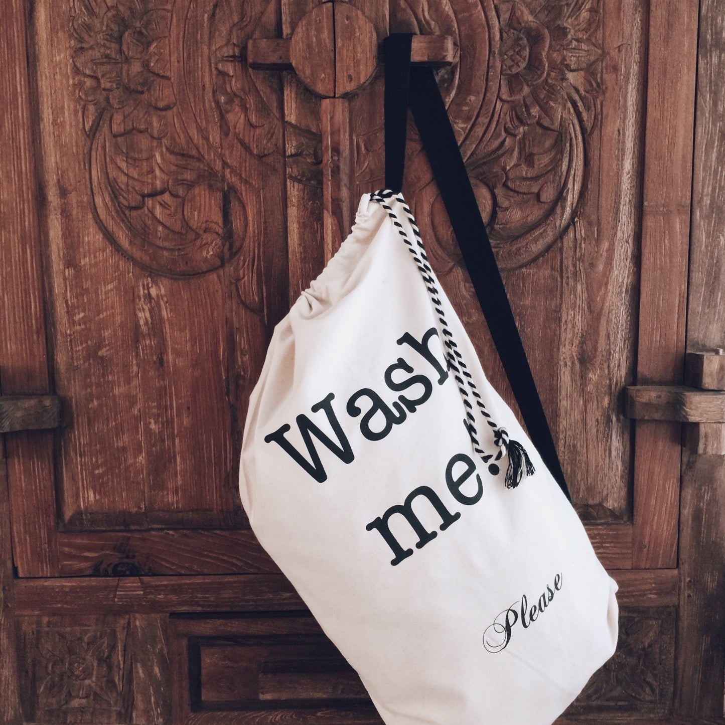 NYC Wash Me, Laundry Bag, Cream | Bag-all