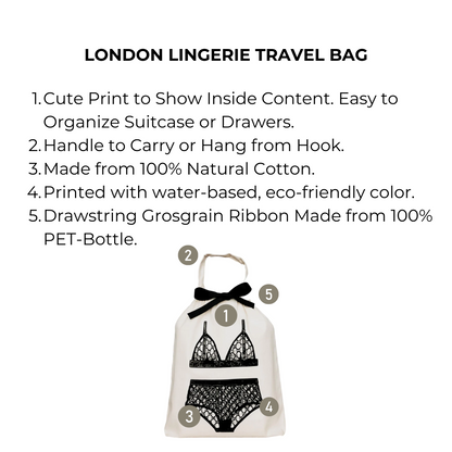 London Lingerie Travel Bag, Cream | Bag-all