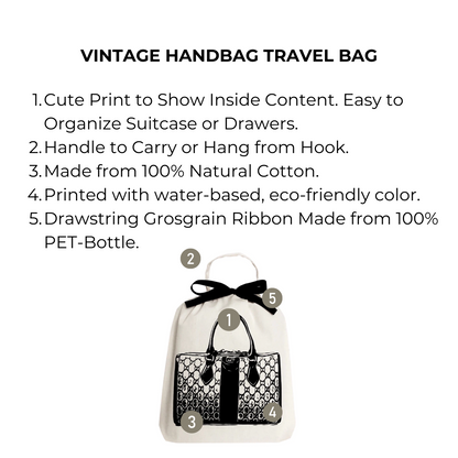 Vintage Handbag Travel Bag, Cream | Bag-all