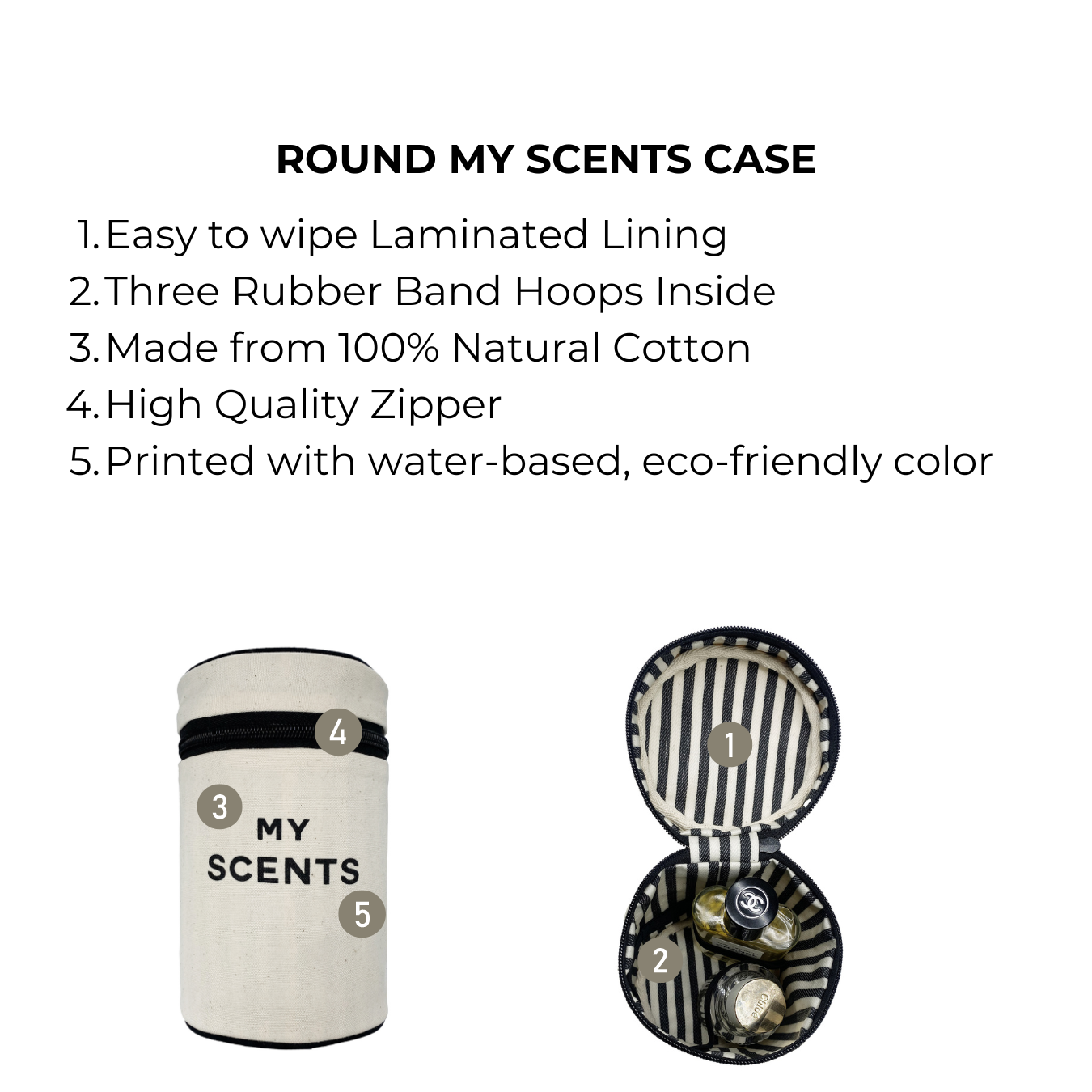 Round My Scents Case, Cream | Bag-all