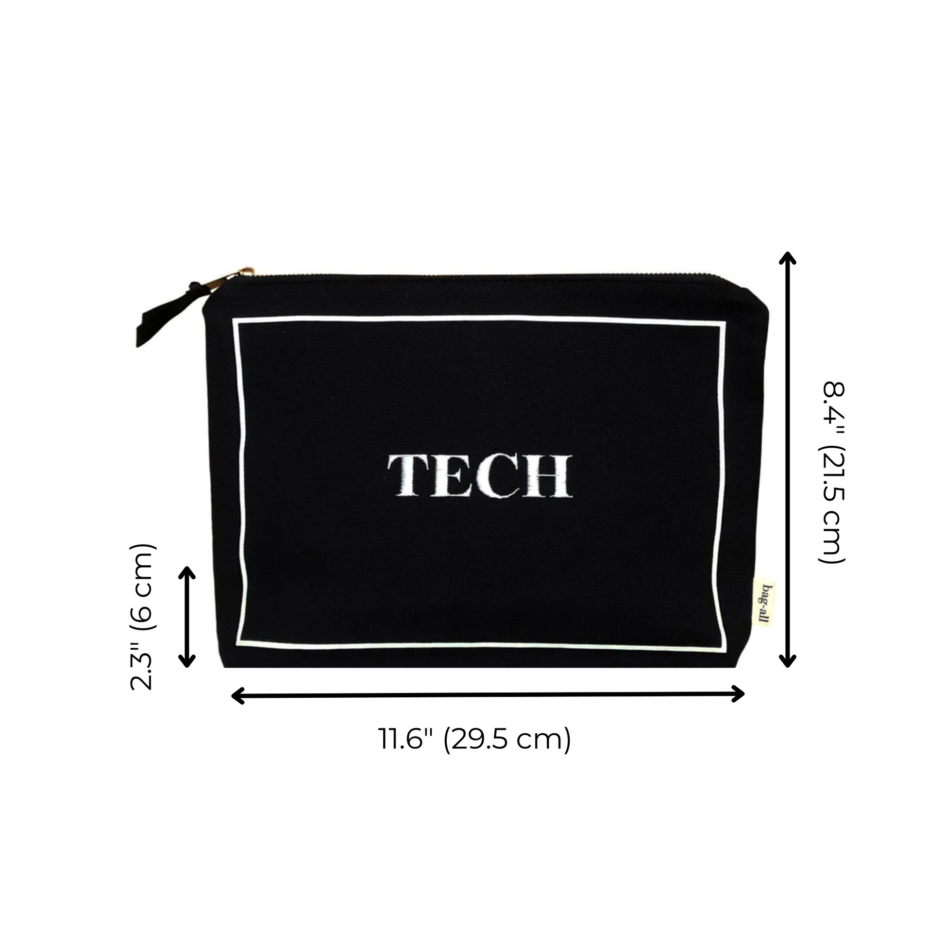 Tech Pouch, Black | Bag-all