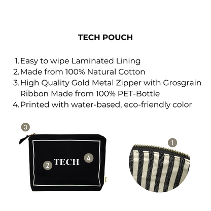 Tech Pouch, Black | Bag-all