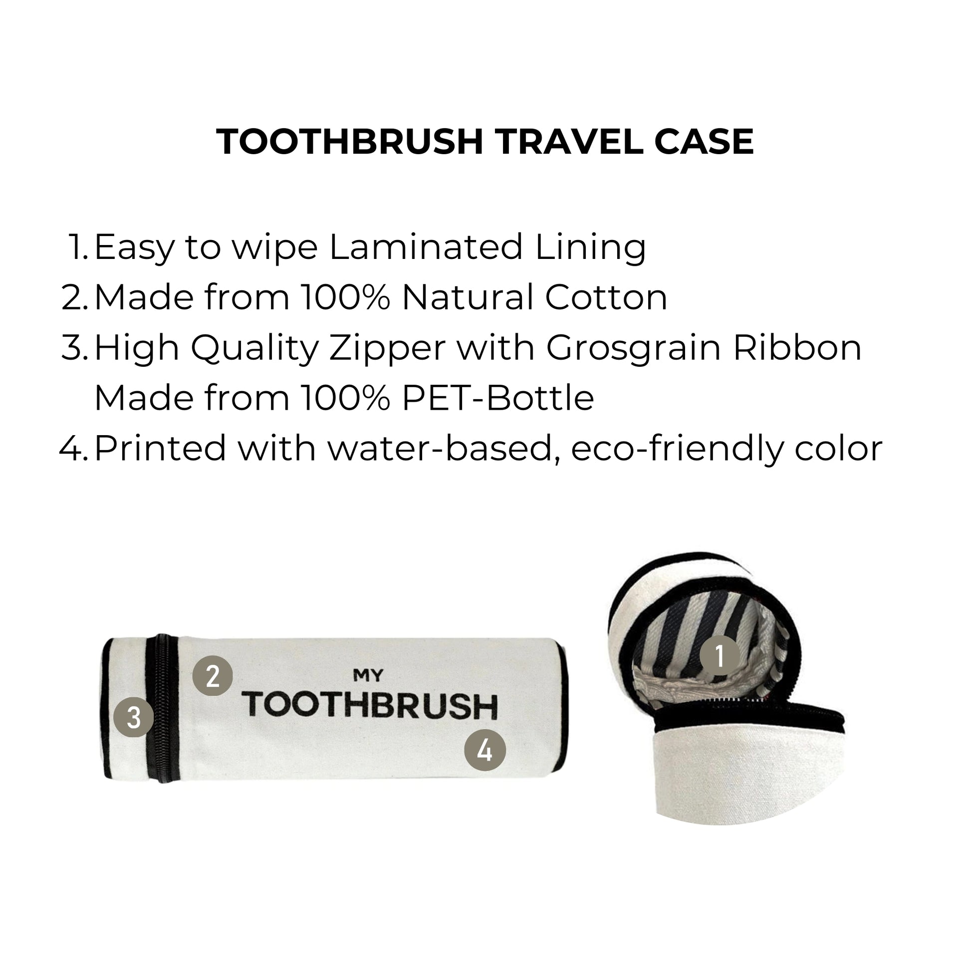 Toothbrush Travel Case, Cream | Bag-all