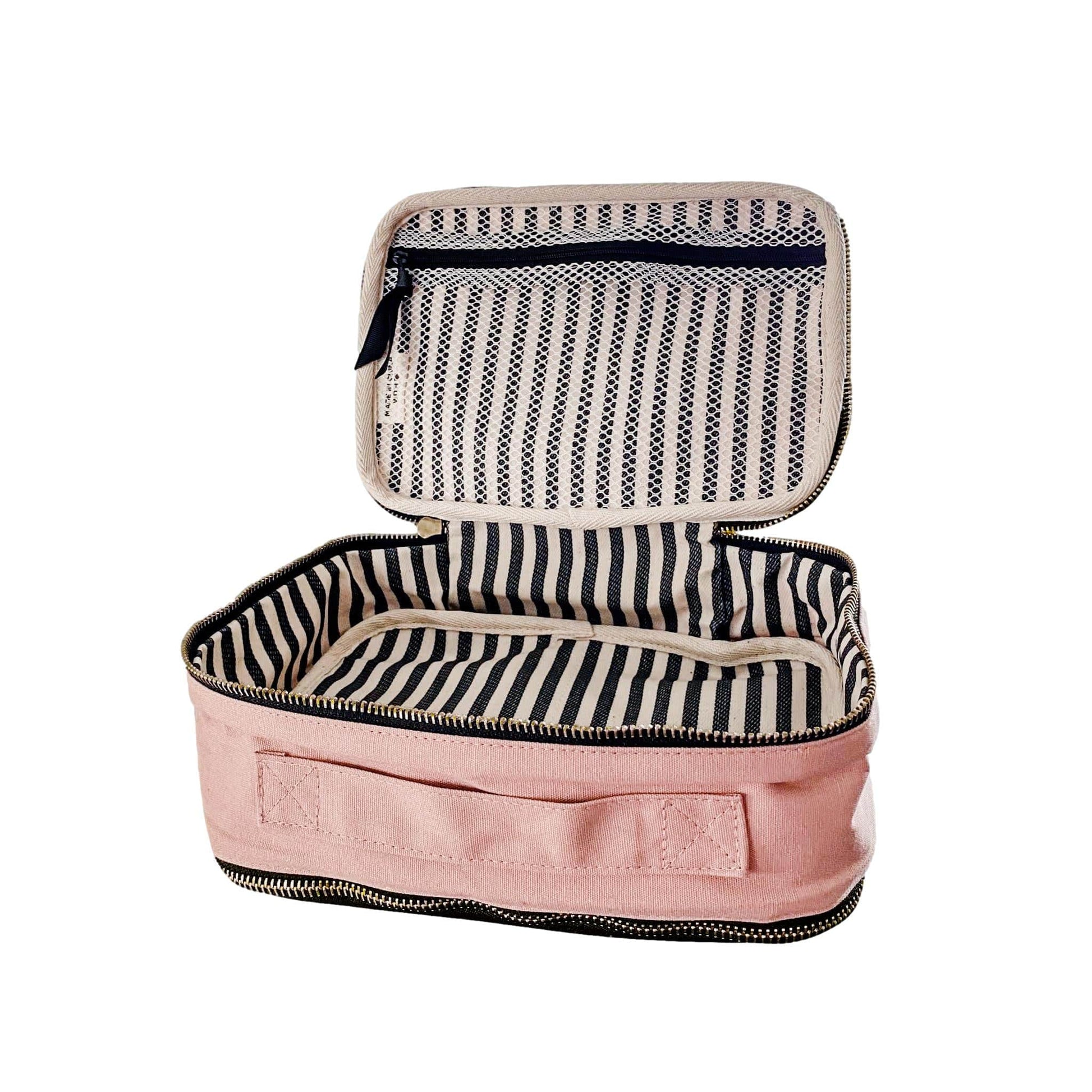 Double Toiletry/Beauty Case, Pink - Bag-all