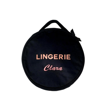 Round Lingerie Case Black - Bag-all