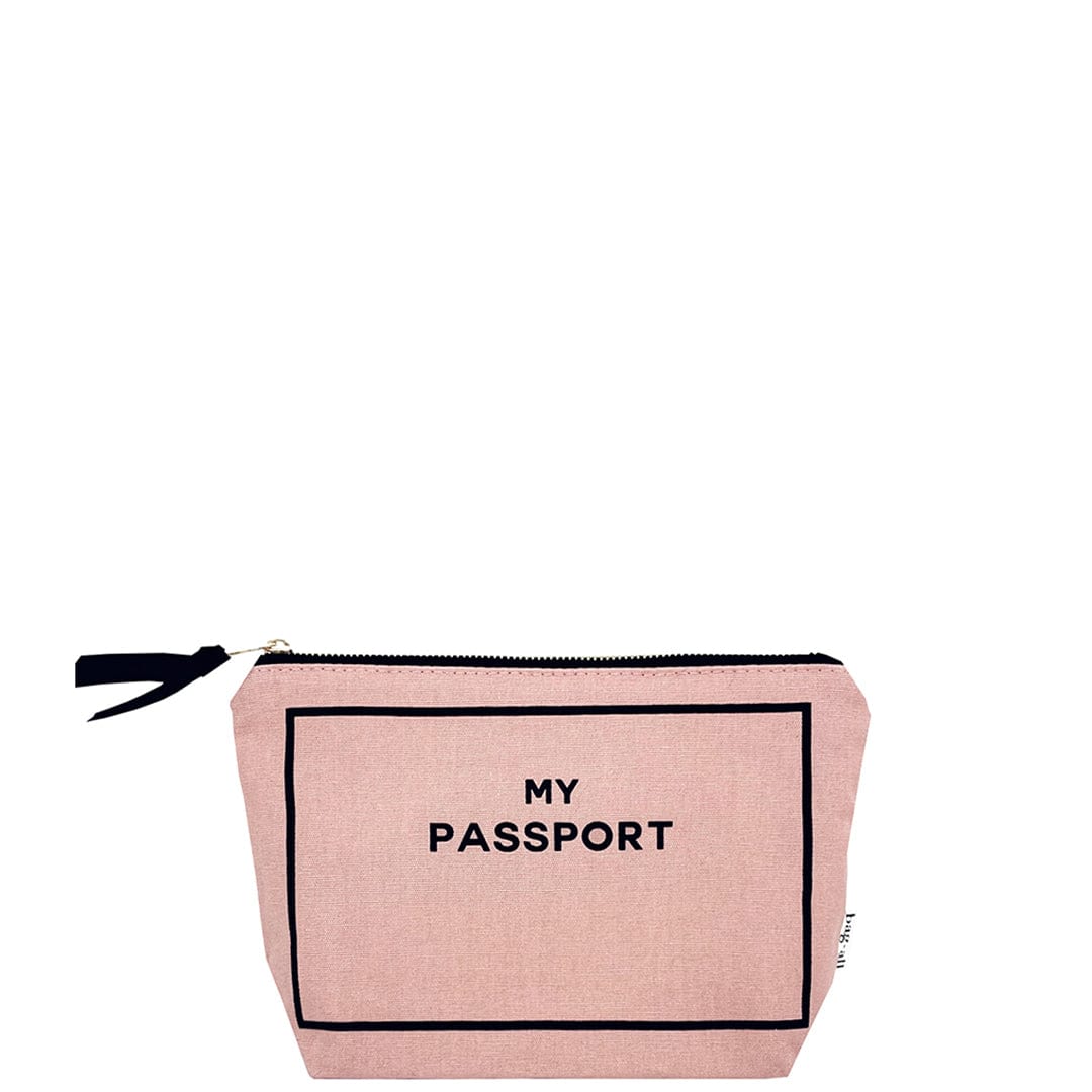 Passport & Travel Document Pouch, Personalized, Pink - Bag-all