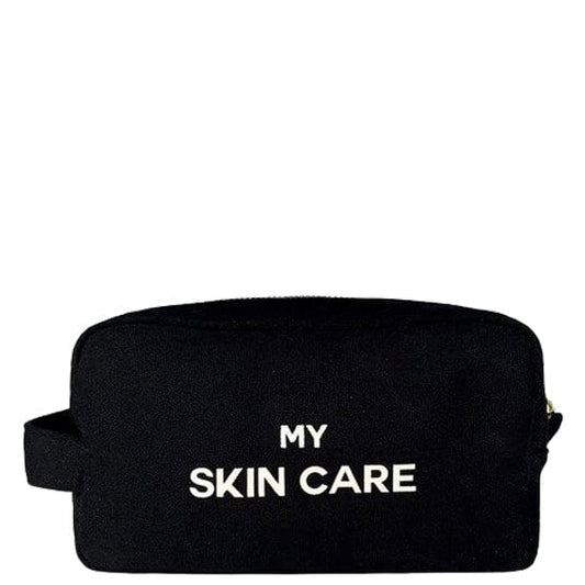 My Skin Care - Organizing Pouch, Coated Lining, Personalize, Black - Bag-all