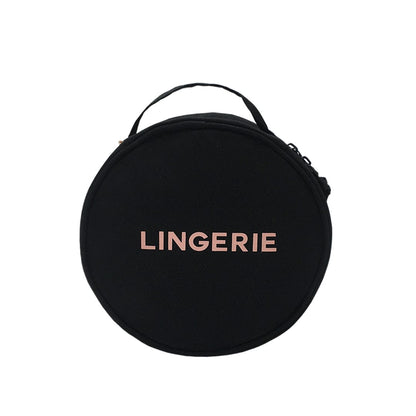 Round Lingerie Case Black - Bag-all