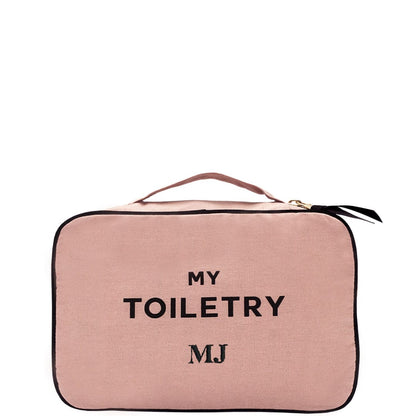 Monogrammed Folding/Hanging Toiletry Case Pink - Bag-all